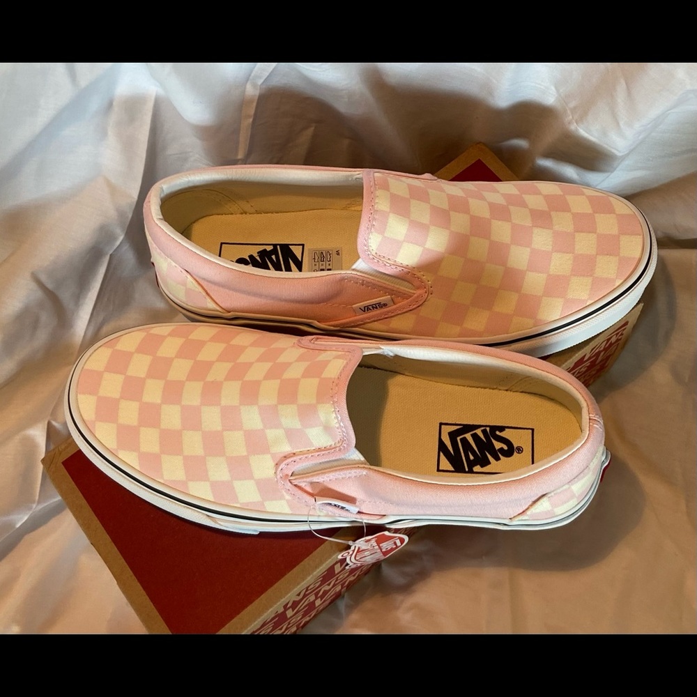 Vans classic checkerboard slip-ons